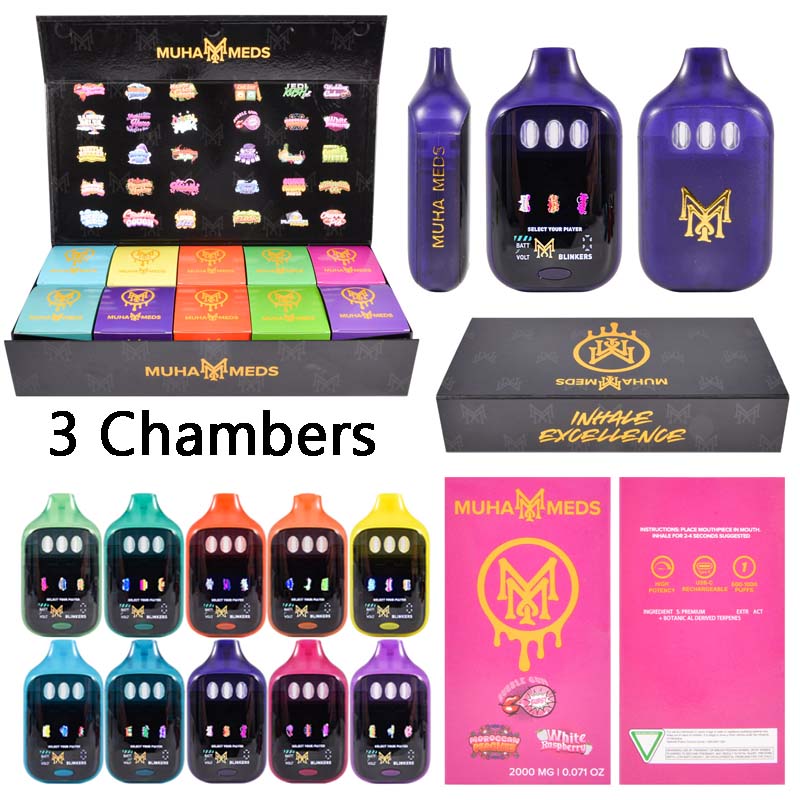 Muha Meds Triple Chambers 2g Empty Disposable Vape 