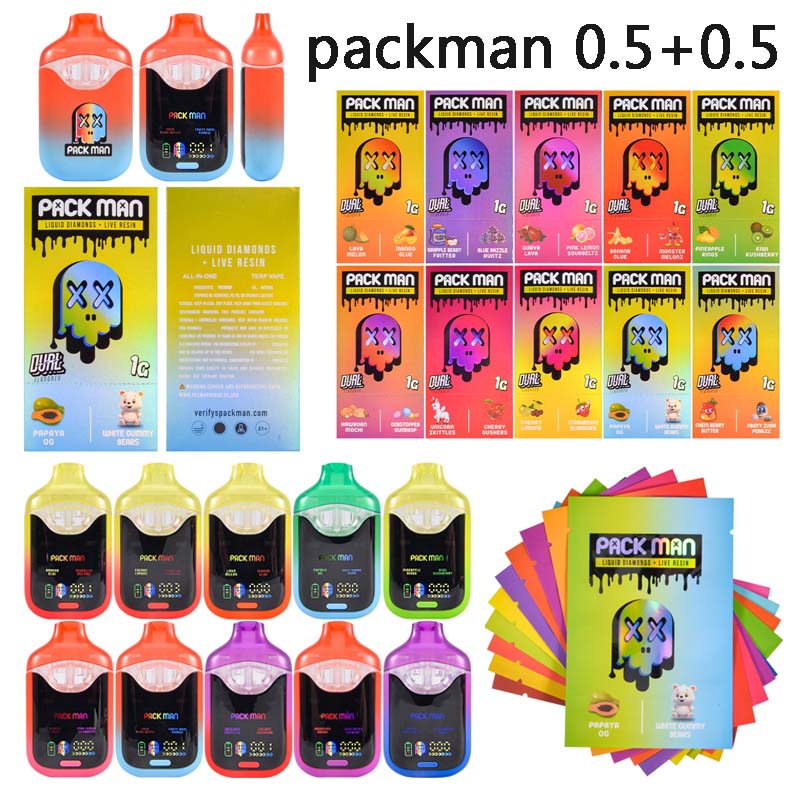 Europe Stock Pac Man 1g Dual Chamber Empty Disposable