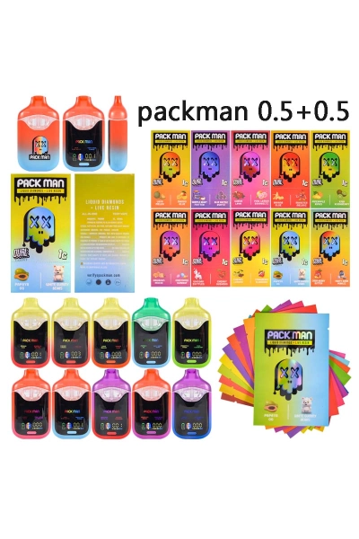 Europe Stock Pac Man 1g Dual Chamber Empty Disposable 01