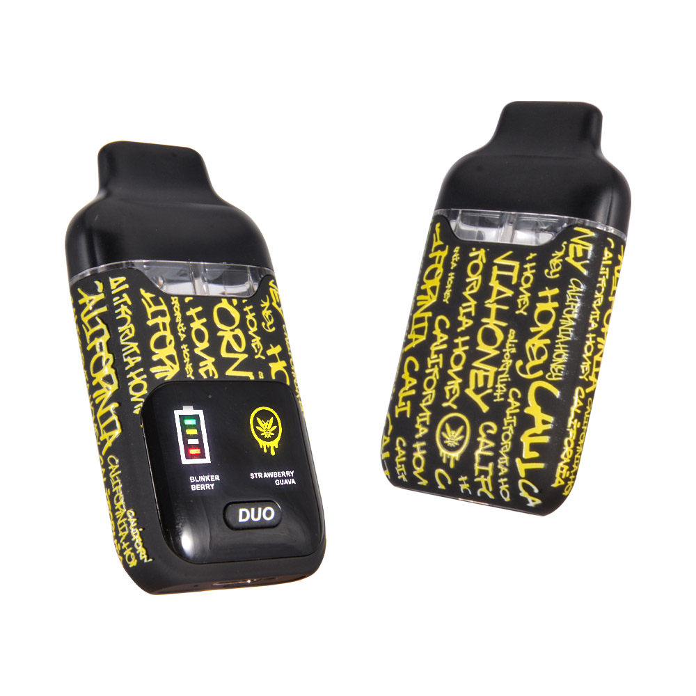 USA California Honey 1g+1g Dual Flavors Empty Vape Dispo