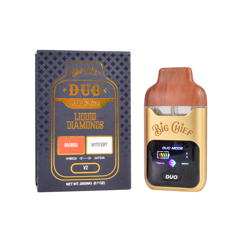 USA Big Chief V2 1g+1g Empty Disposable LED Screen