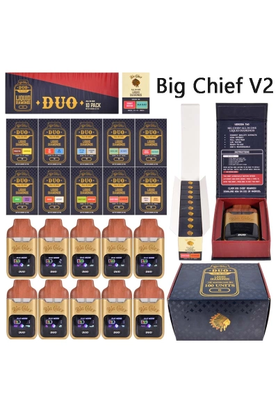 USA Big Chief V2 1g+1g Empty Disposable LED Screen 01