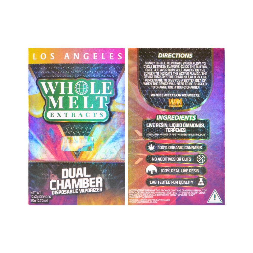 USA Whole Melt Extracts V8 2g Empty Disposable Vapes