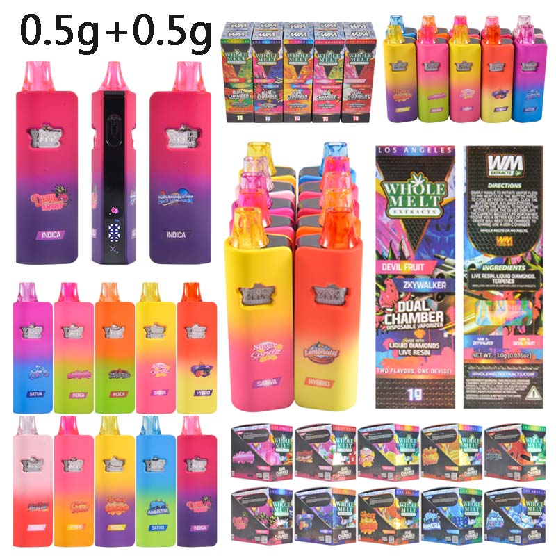 Europe Stock Whole Melt V7 1g Dual Chamber Empty Disposable Vape