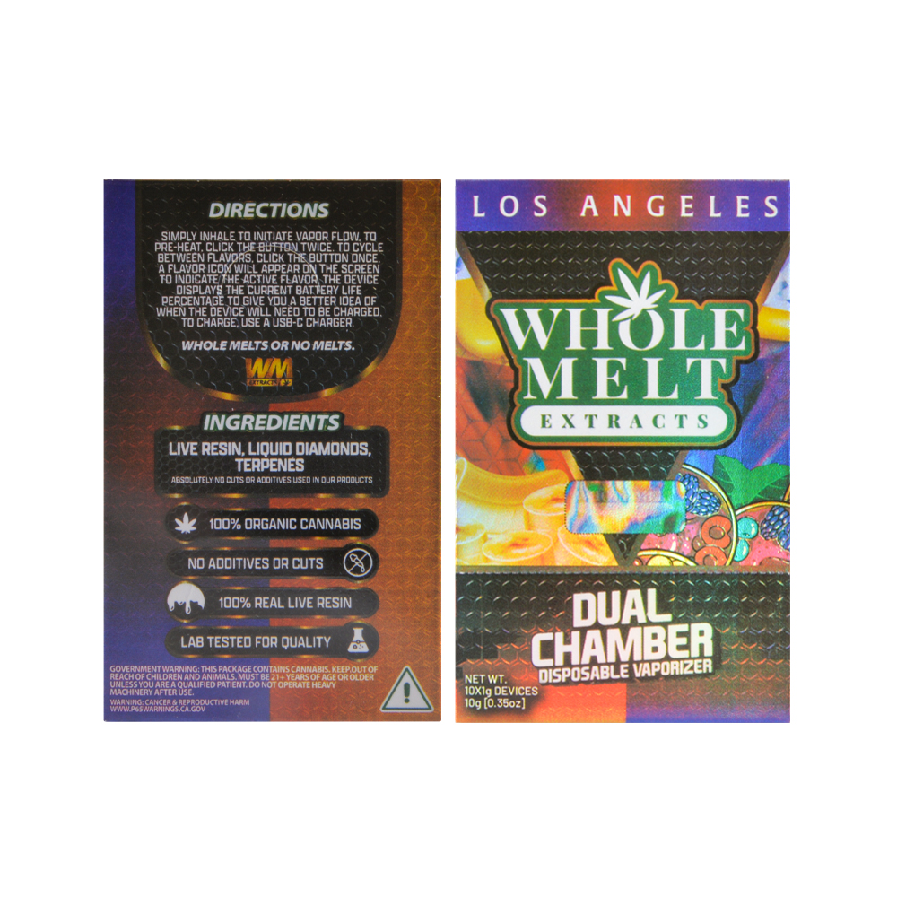 Europe Stock Whole Melt V7 1g Dual Chamber Empty Disposable Vape