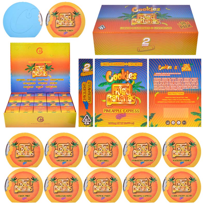 USA 2g Cookies Disposable & Fried Banana Empty Vapes