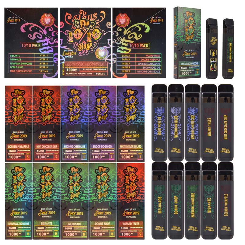 LED Screen The 1010 Boys 1g Empty Disposable Vape Pen