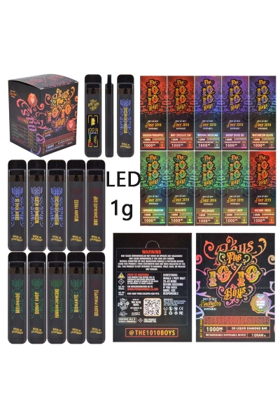 UK LED The 1010 Boys 1g Empty Disposable THC Vape 01