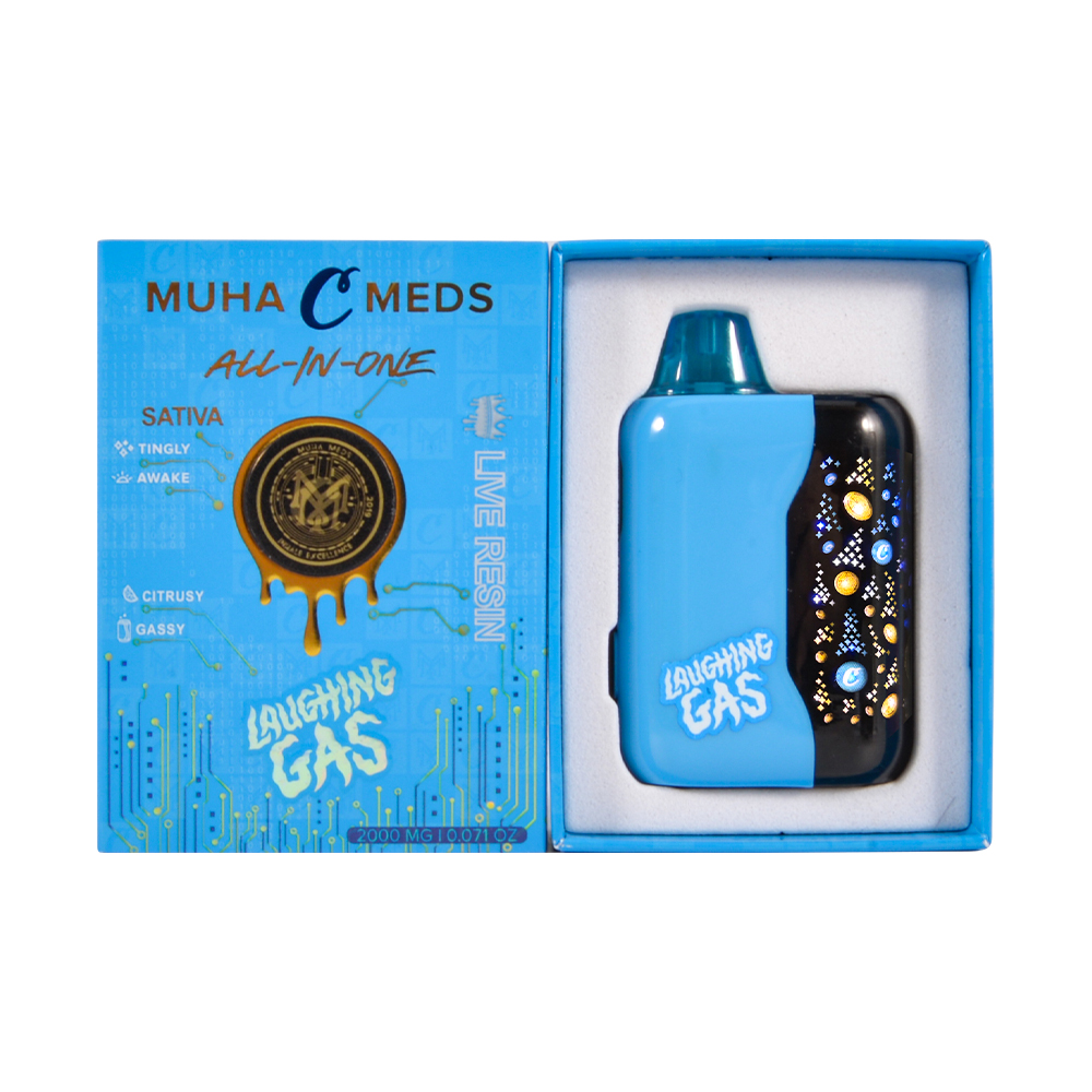 LED Screen Muha x Cookies 2g Empty Disposable THC Vape