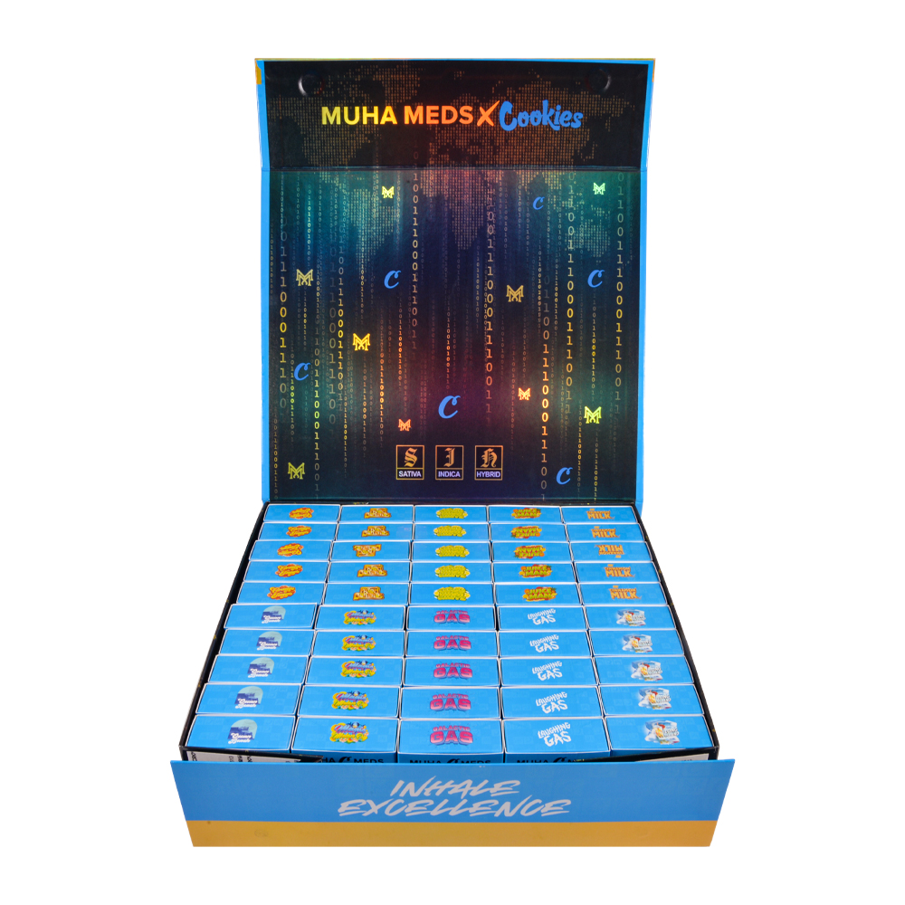 LED Screen Muha x Cookies 2g Empty Disposable THC Vape