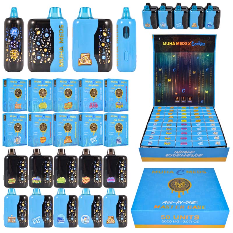 USA LED Screen Muha Meds X Cookies 2g Disposable THC Vape
