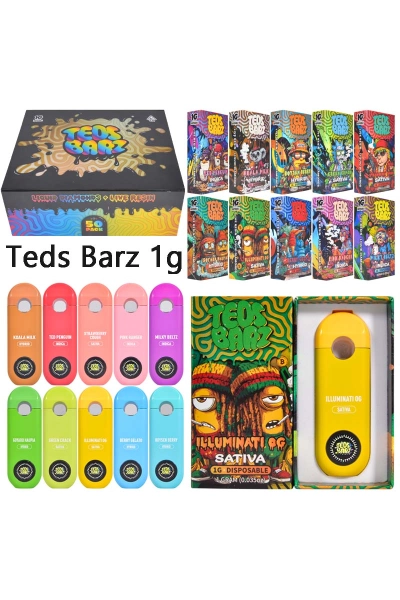 UK TEDS BARZ 1g Empty Disposable Vape Wholesale  01