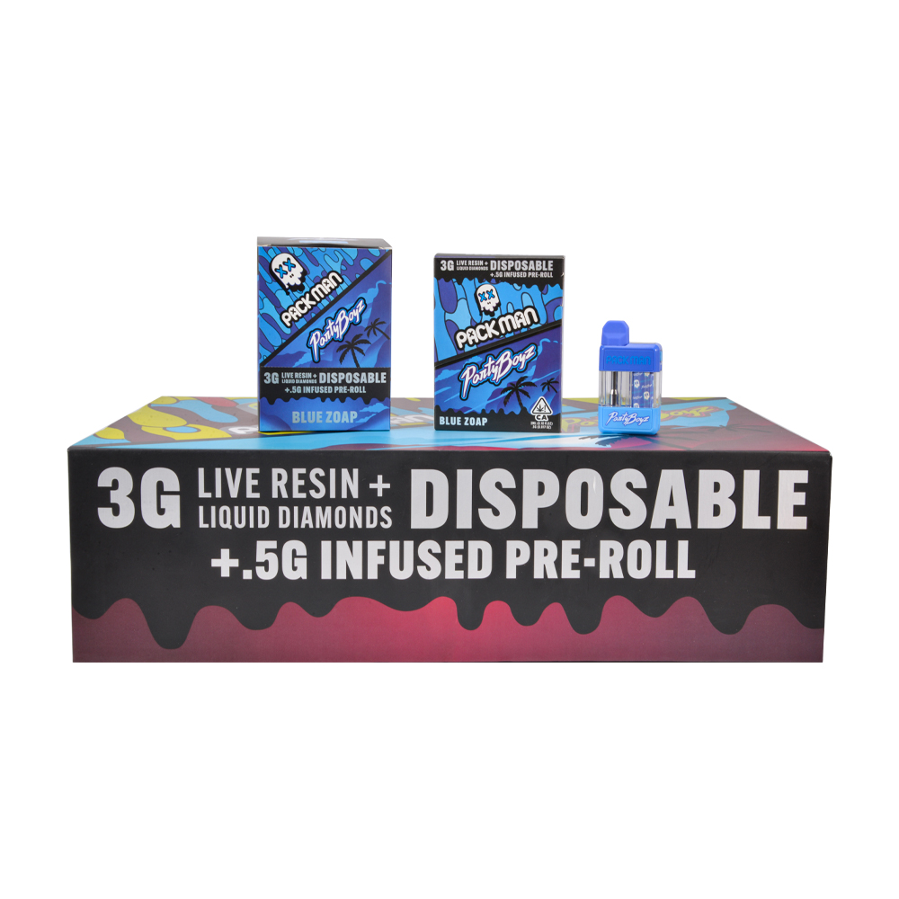 Packman X PartyBoyz 3G Empty Disposable +0.5g Preroll