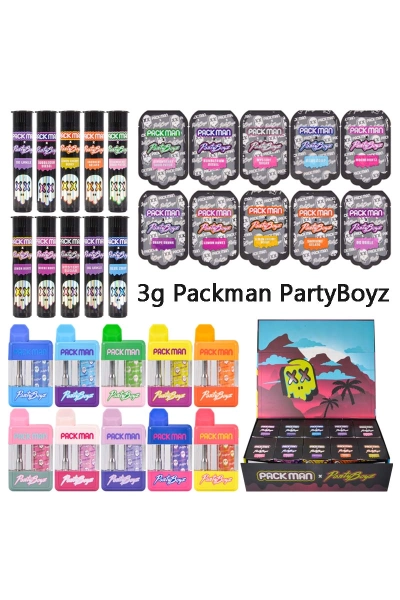 USA Pac man Party Boyz 3g Live Resin Disposable+0.5g Preroll 01