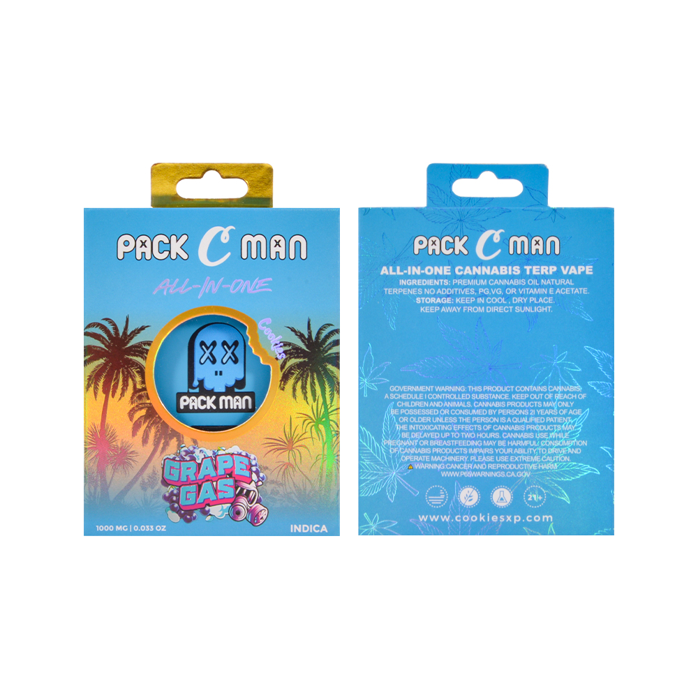 1g Cookies x Packman Live Resion Empty Disposable Vape 