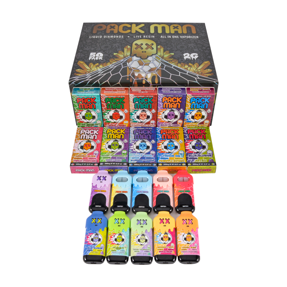 Europ Stock Packman Football Switch 1g Dual Chamber Empty Disposable Vape