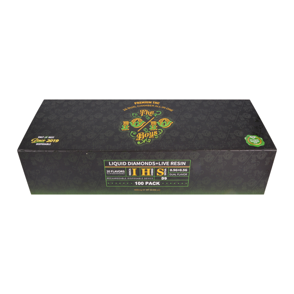 UK Stock 200pcs/lot The 1010 Boys Dual Chamber 1g Disposable Vape