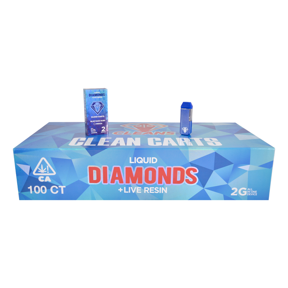 Blue Boxes Clean Carts 2g Empty Disposable Vape