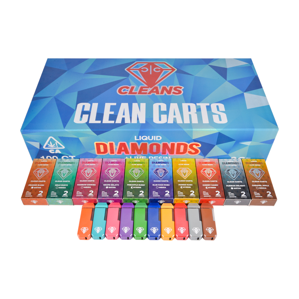 USA New Clean Carts Blue Edition 2g Disposable In Bulk