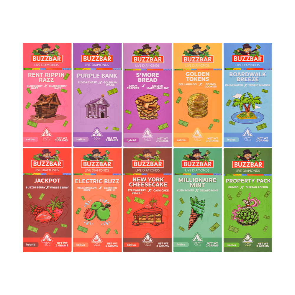 New Buzz Bar 2g Liquid Diamond Dispisable Vape 