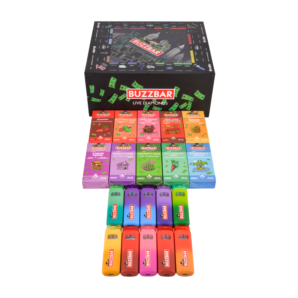 New Buzz Bar 2g Liquid Diamond Dispisable Vape 