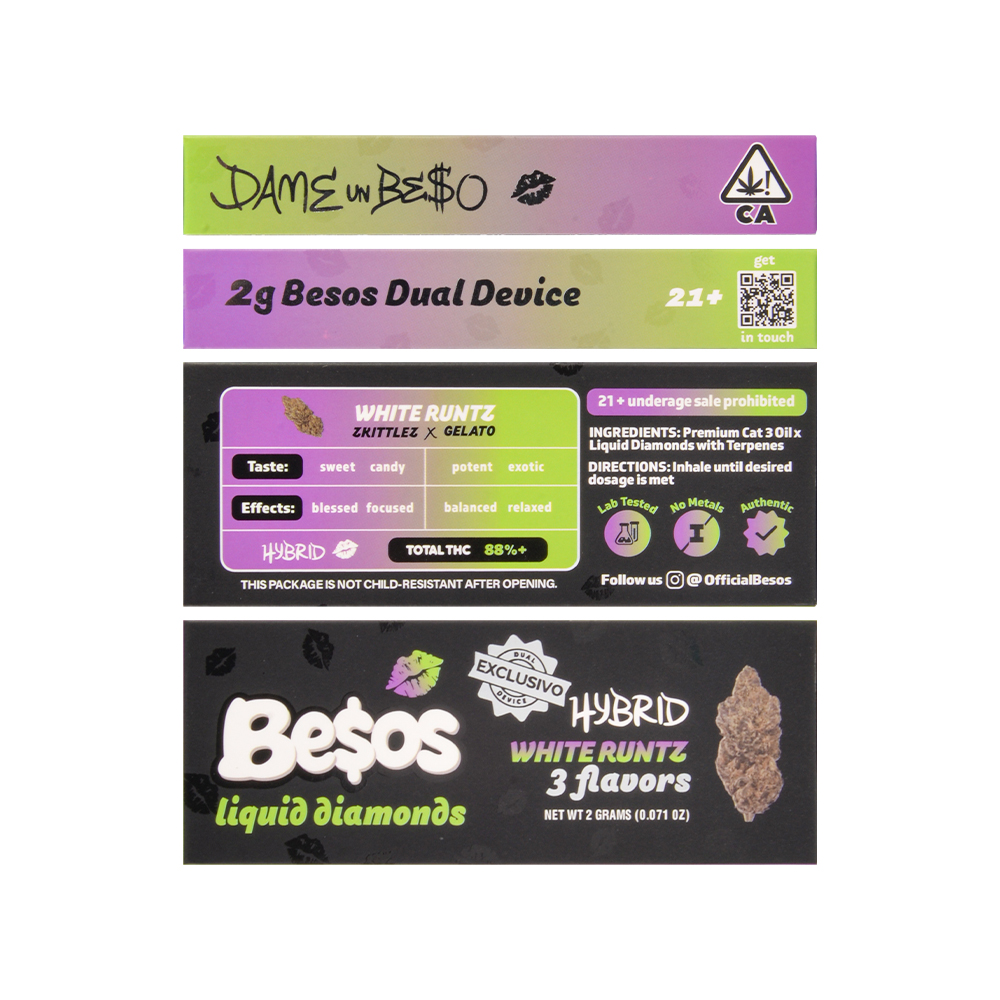 USA Besos Dual Device 2g Empty Disposable Vape