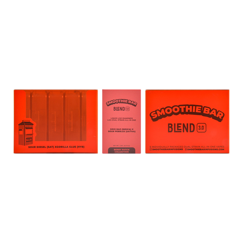 Smoothie Bar Blend 3.0 Dual 2g Empty Disposable With Full Screen