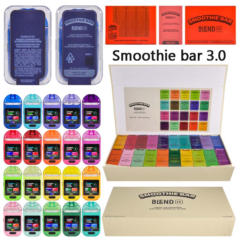 USA 2g Smoothie Bar Blend Gen 3 Empty Diposable Vape 