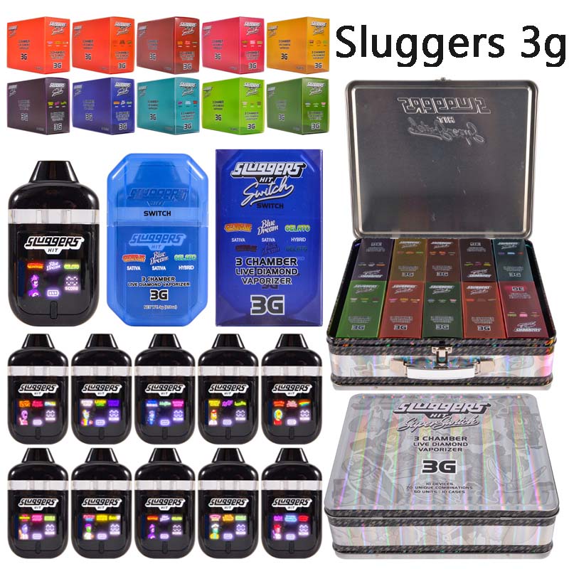 USA Stock Sluggers Hit Switch 3g Disposable 3 Chamber