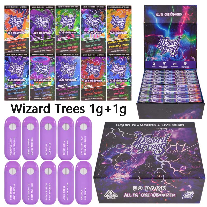 USA Wizard Trees 1g+1g Empty Disposable Live Resin Vape