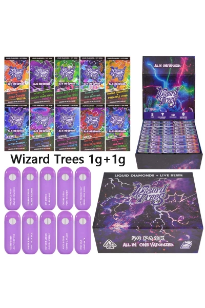 USA Wizard Trees 1g+1g Empty Disposable Live Resin Vape 01