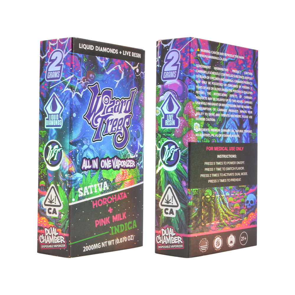 Wizard Trees Dual Chamber 2g Empty Disposable THC Vape