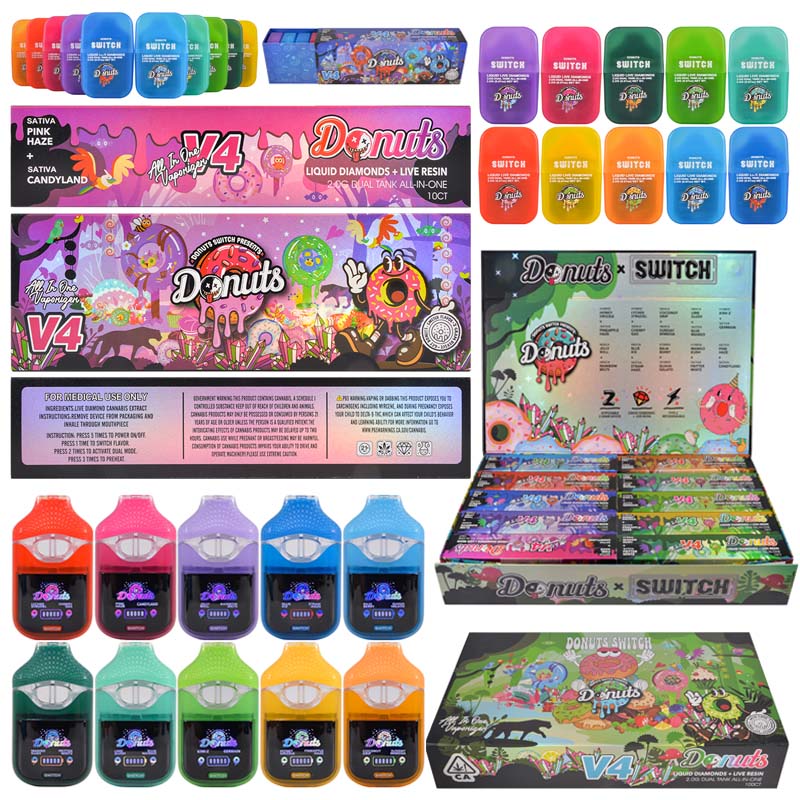 USA 2g Donuts Switch V4 Dual Flavors Disposables