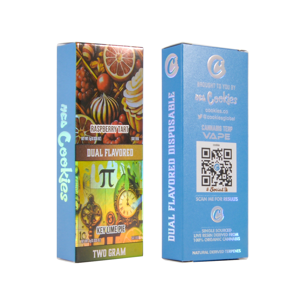 LED Med Cookies 2g Dual Chamber Empty Disposable Vape