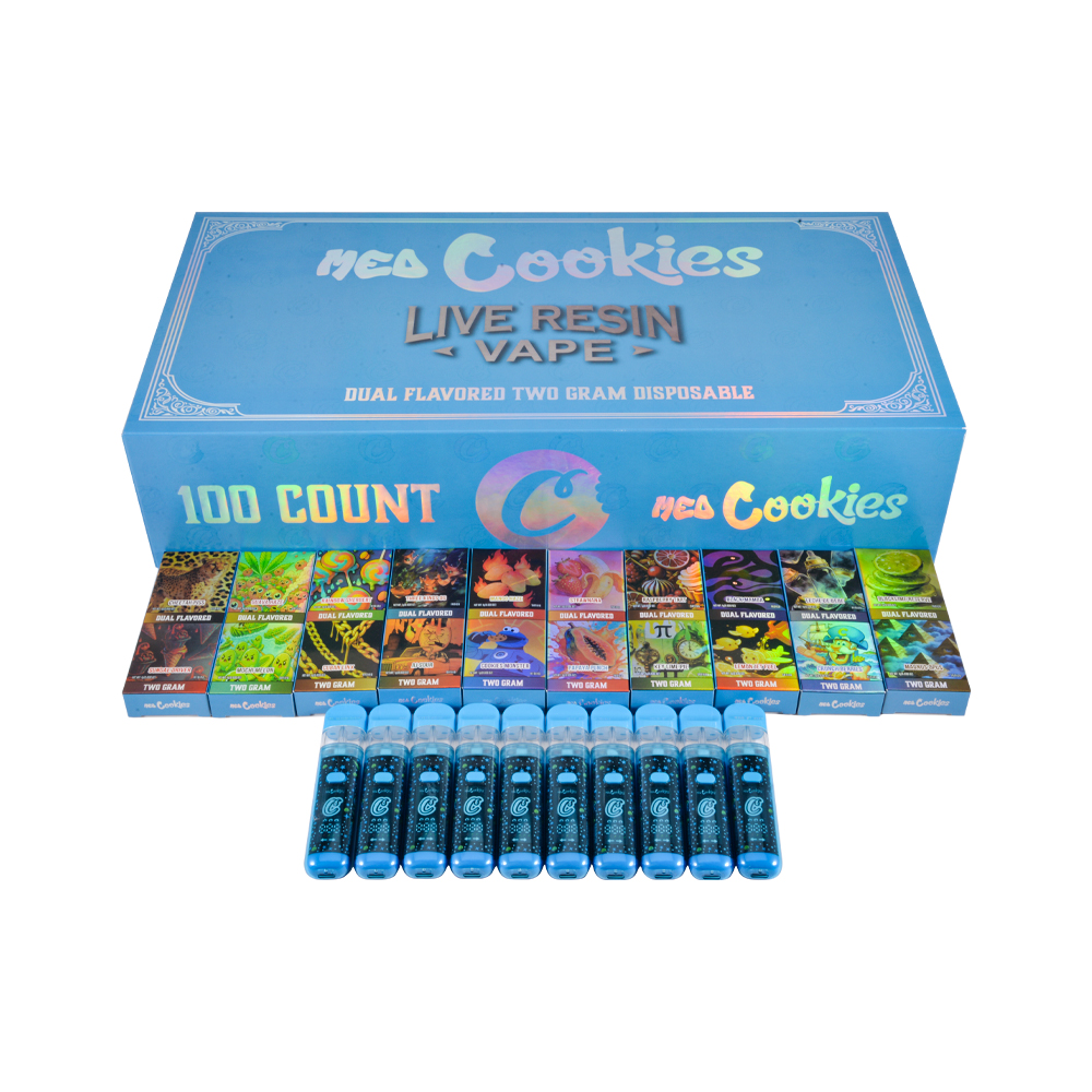 LED Med Cookies 2g Dual Chamber Empty Disposable Vape