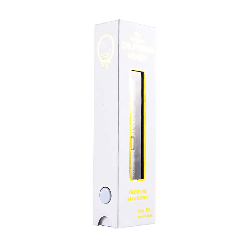 New Full Glass White California Honey Vape 1 Gram