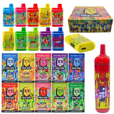 500pcs/lot USA Stock Packman Gen 3 Disposable Vape 2 Gram Screen Display 01