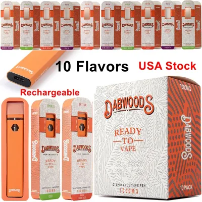 100pcs/lot USA Stock 1g Dabwoods Disposable Vape Pen EVA 01