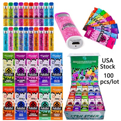 100pcs/lot USA Stock Polkadot Liquid Diamonds Live Resin Disposable Vape Pen 1 Gram 01