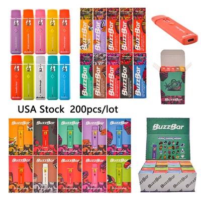 200pcs/lot USA Stock Buzz Bar Disposable Vape 2g 10 Flavors 01