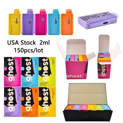 150pcs/lot USA Stock Ghost Disposable Vape 2g 6 Flavors 01