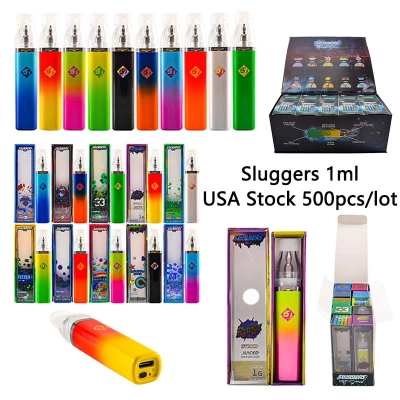 1g 500pcs/lot USA Stock Sluggers Hit Disposable Vape 10 Flavors 01