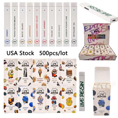 500 pcs/lot USA Stock White Piff Bar Disposable  Vape 1g 01