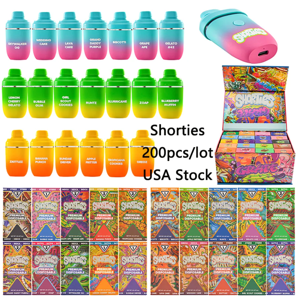 200pcs/lot shorties 2g