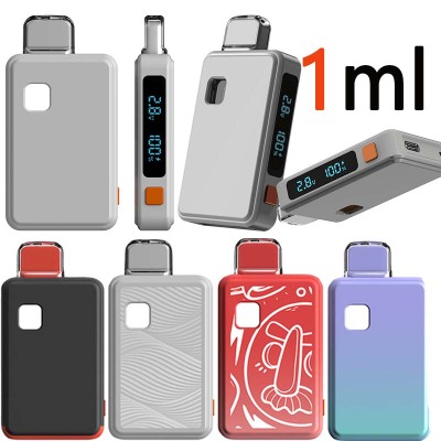 CLT09 Disposable Vape 1g LED Screen Display Empty Wholesale Customized Colors 01