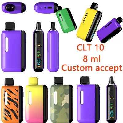 CLT10 Disposable Vape 1g LED Screen Display Empty Wholesale Customized Colors 01
