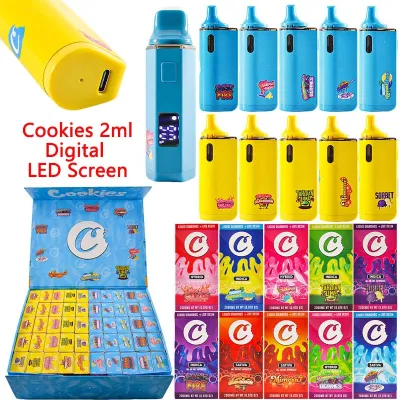 Cookies Disposable Vape 2g LED Digital Screen Display Empty Wholesale  01