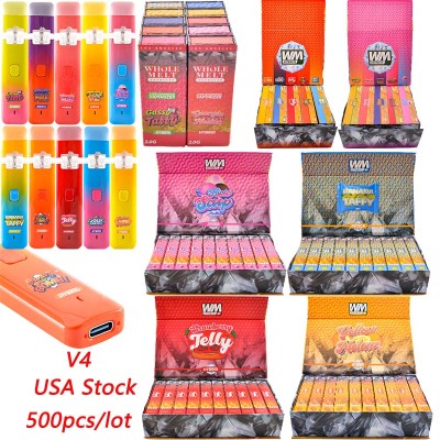 500pcs USA Stock Whole Melt V4 Disposable Vape 2g with Chip Wholesale Live Resin Liquid Diamond 01