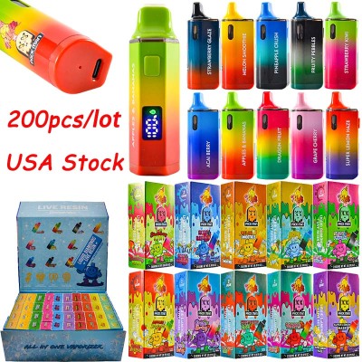 200pcs USA Stock Melt Packman Disposable Vape 2g with Digital LED Screen Display  01