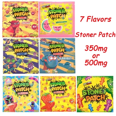 Stoner Patch Edibles Packaging Cannabis Bags 7 Flavors 350-500mg Capacity 01